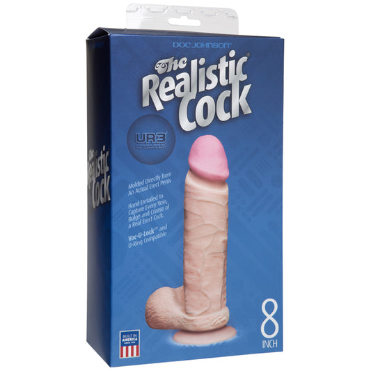 The Realistic Cock Ultraskyn 8" - Beige