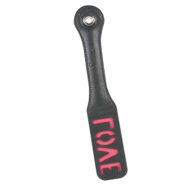 12 Inch Leather Impression Paddle - Love