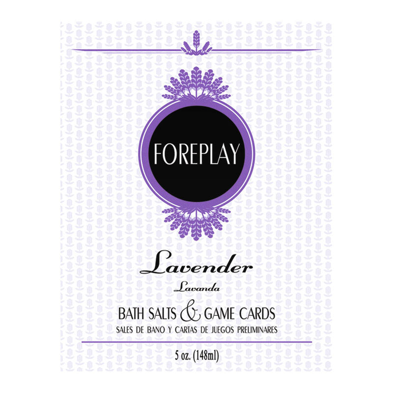 Foreplay Bath Salts & Game Cards - Lavender