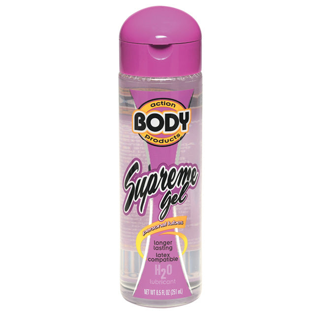 Body Action Supreme Water Based Gel Lubricant 8.5 Fl Oz