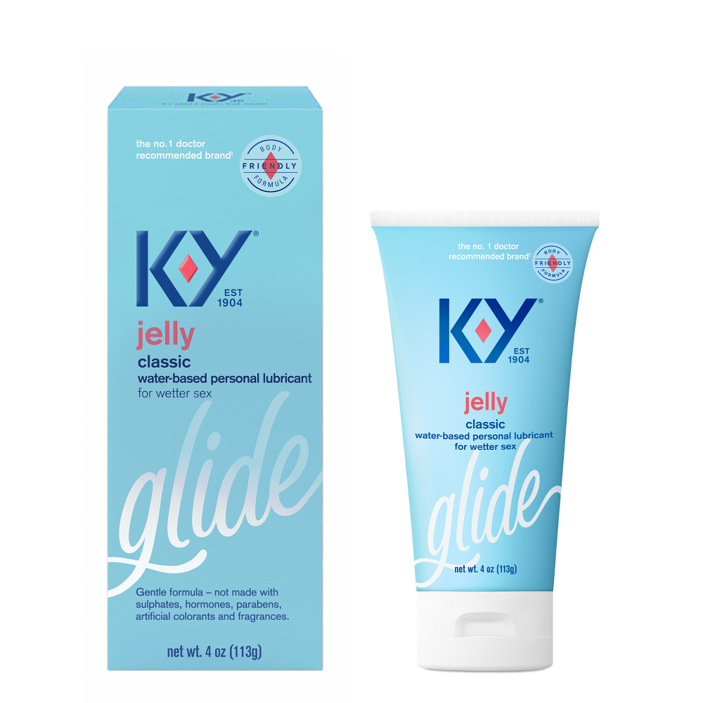 K-Y Jelly 4oz Tube Personal Water Based Lubricant