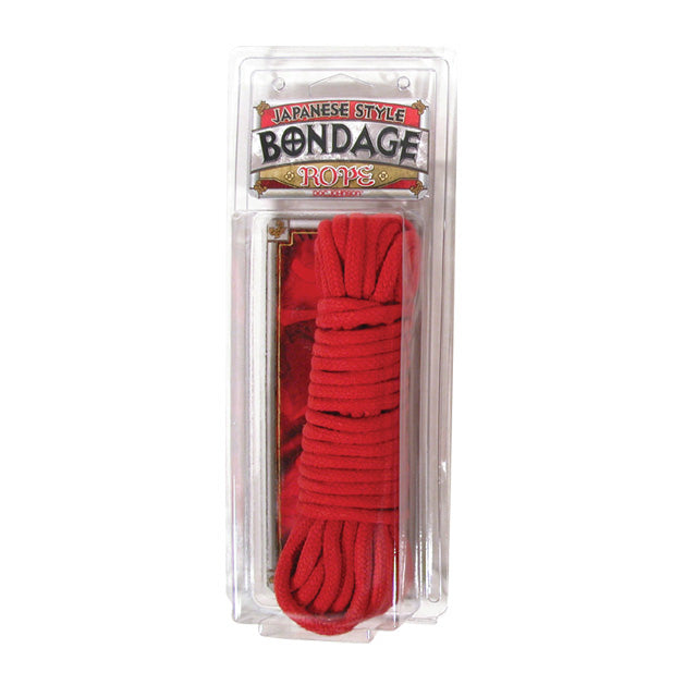 Japanese Style Bondage Rope Cotton Red 32 Feet