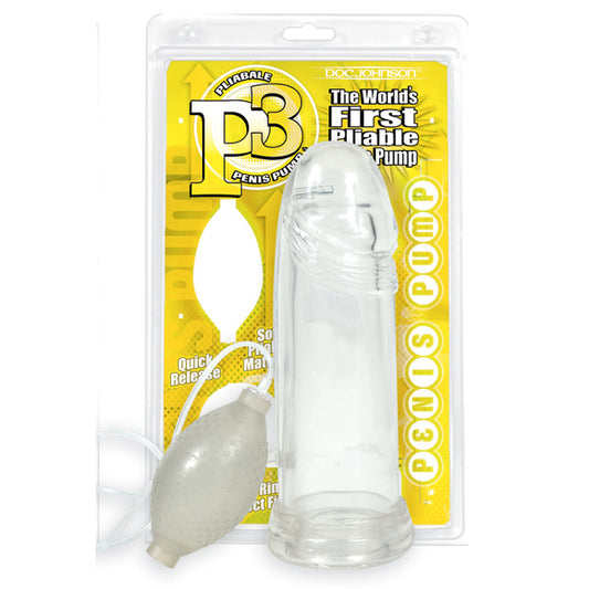 P3 Pliable Penis Pump Clear