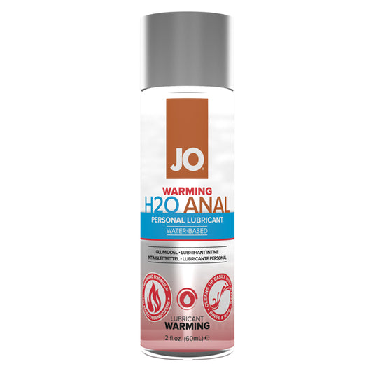 Jo H2O Warming Anal Water Based Lubricant 2 oz