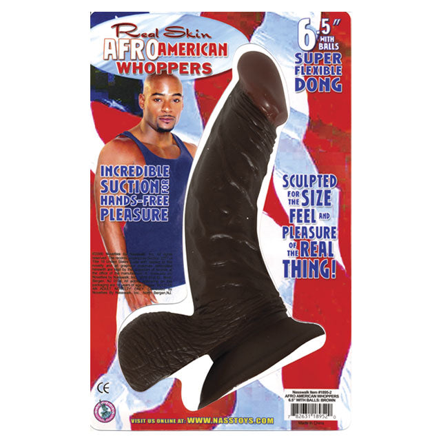 All American Whopper 6.5 Inches Dildo Brown