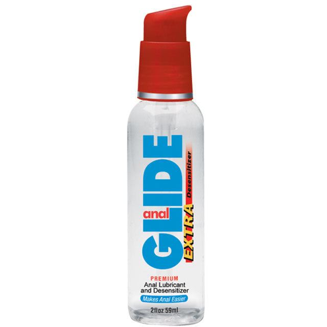 Anal Glide Extra Anal Lubricant And Desensitizer 2 Oz Pump Bottle