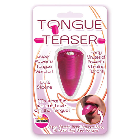 Tongue Teaser Silicone Oral Vibrator - Pink
