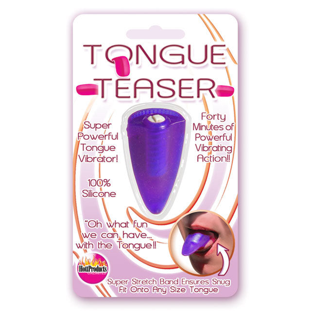 Tongue Teaser Silicone Oral Vibrator - Purple