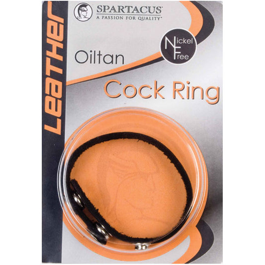 Spartacus Leather Cock Ring Nickel Free Snaps