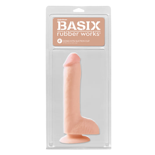 Basix 8 Dong W/suction Flesh