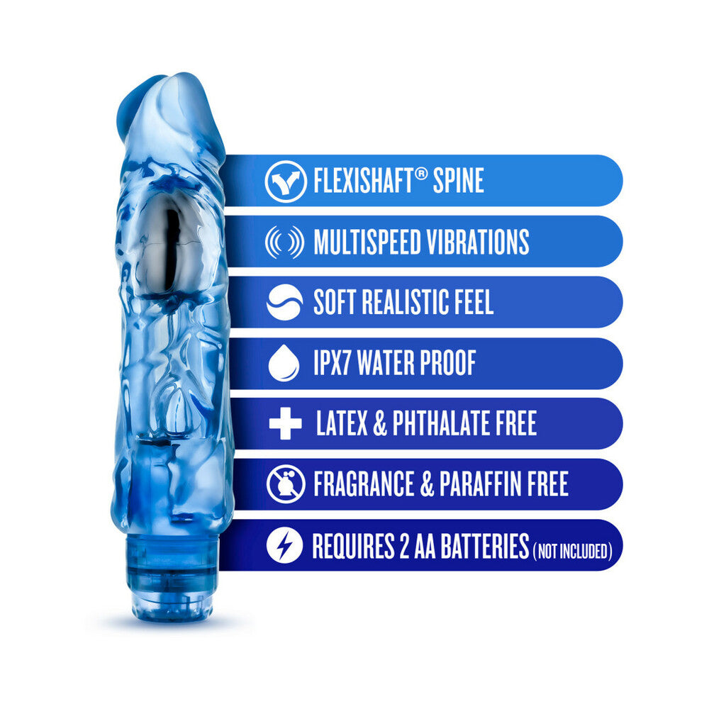 Wild Ride Waterproof Vibrator - Blue