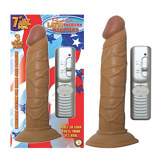 Latin American Whoppers 7in Straight Vibrating Dong