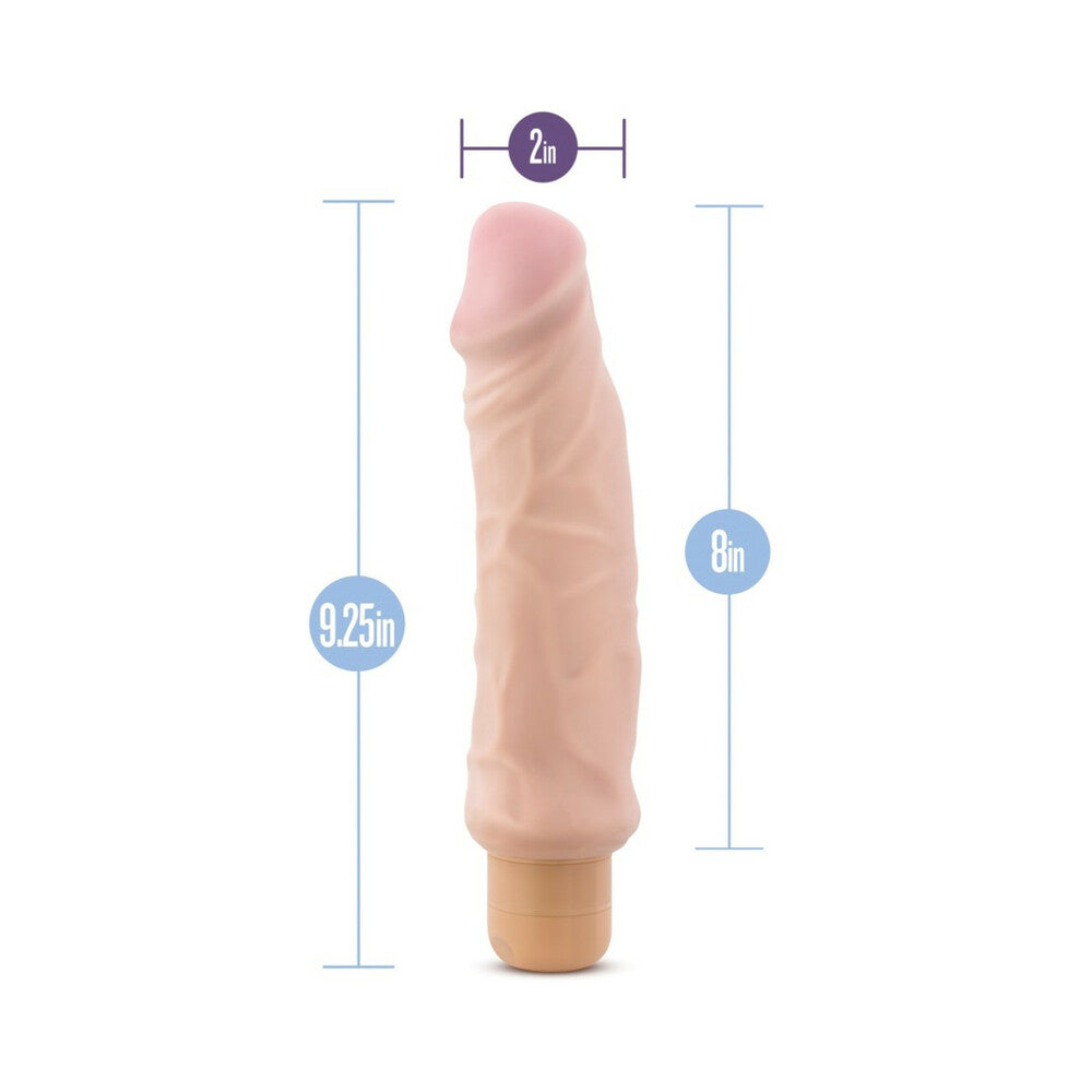 X5 Hard On Vibe 9 inches Waterproof Dildo - Beige