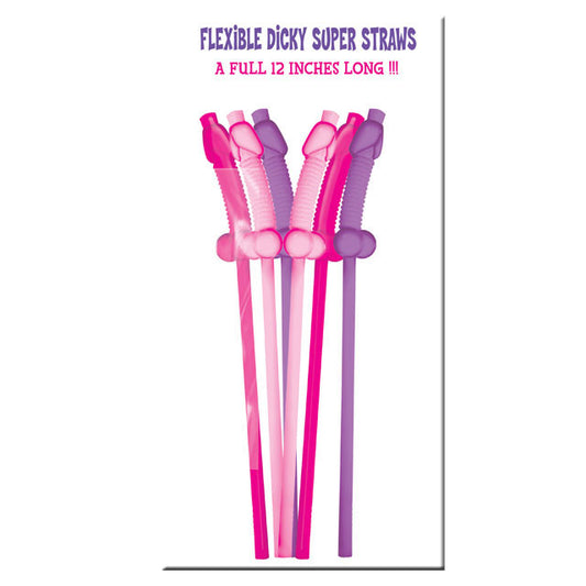 Bachelorette Party Flexy Super Straw - Pack of 10