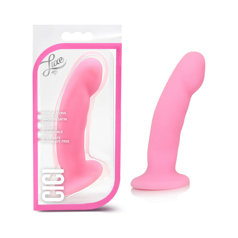 Luxe Cici Pure Silicone Pink Dildo