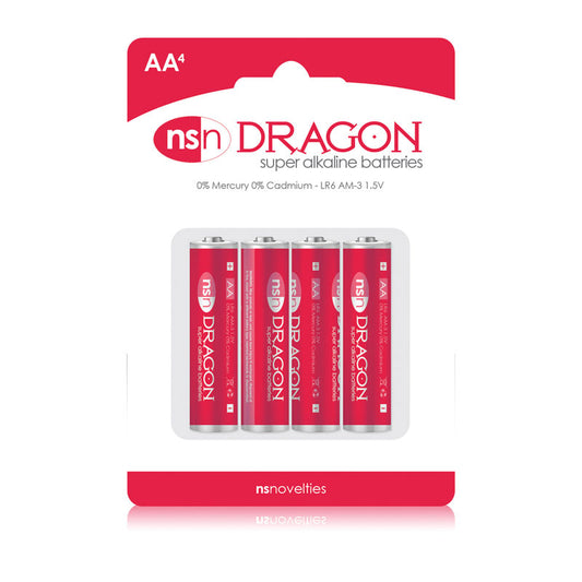 Dragon Alkaline Batteries - AA Pack of 4