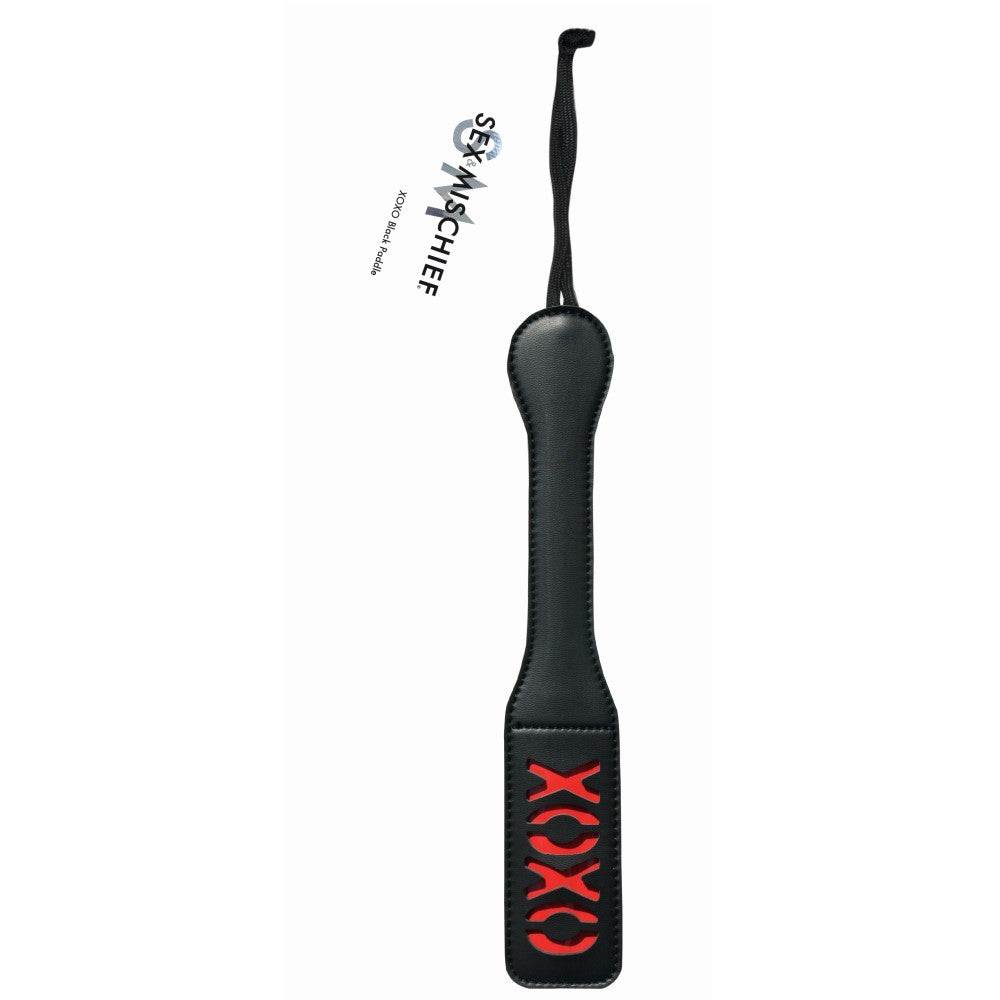 Sex and Mischief XOXO Paddle Black