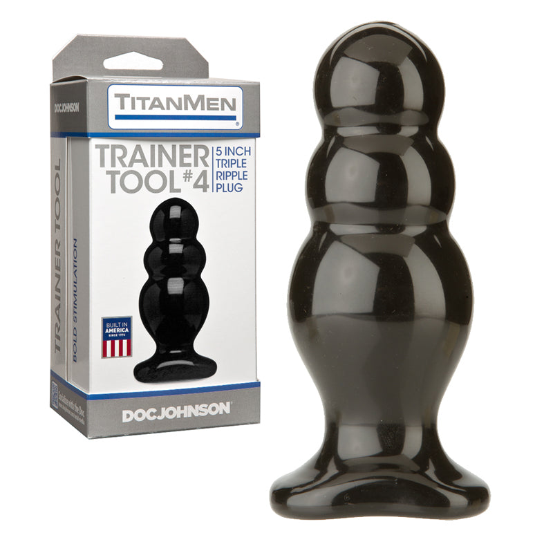 Titanmen Trainer Tool 4 Black Butt Plug