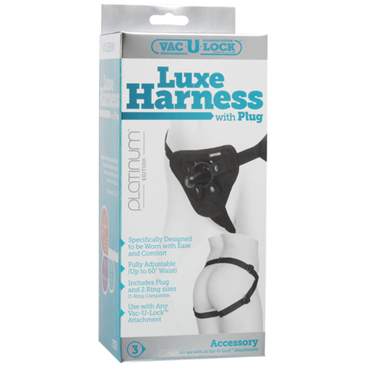 Vac-U-Lock Luxe Harness - Black