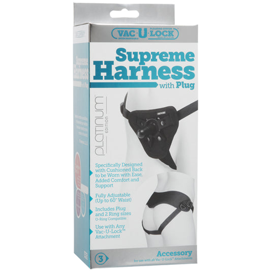 Vac-U-Lock Supreme Harness - Black