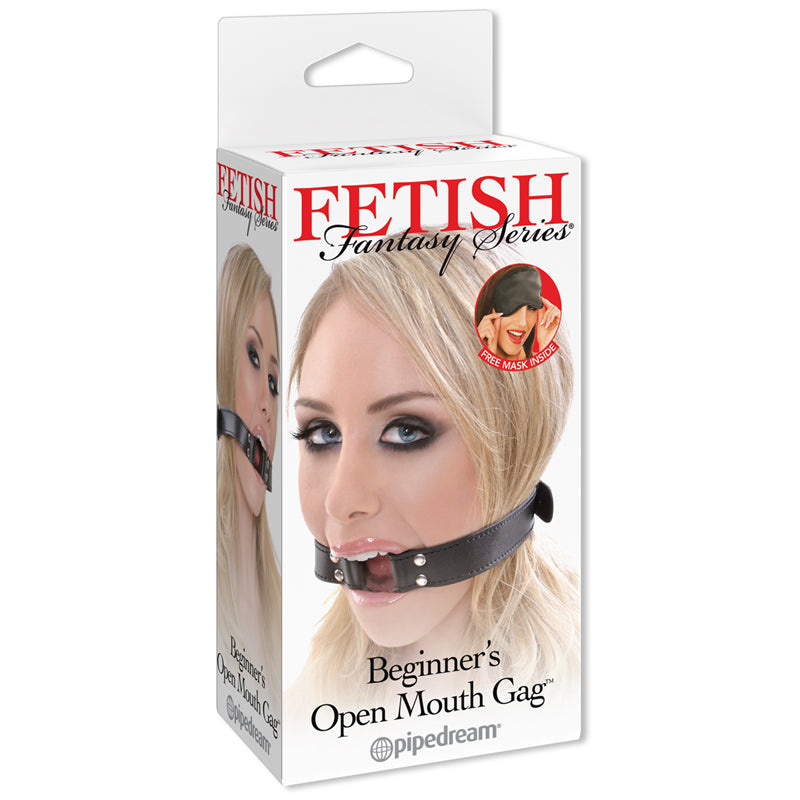 Fetish Fantasy Series Beginners Open Mouth Gag - Black