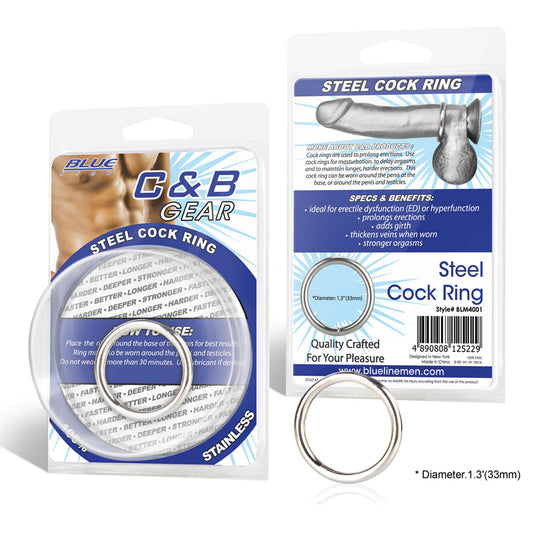 CB Gear Steel Cock Ring 1.3in