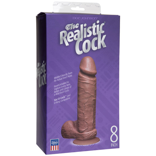 The Realistic Cock 8" - Tan
