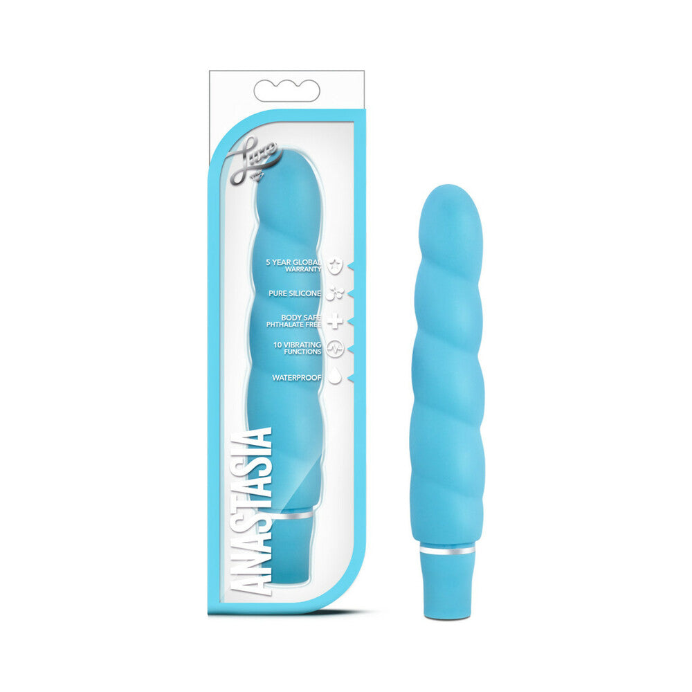 Anastasia Silicone 10 Speed Vibe - Aqua