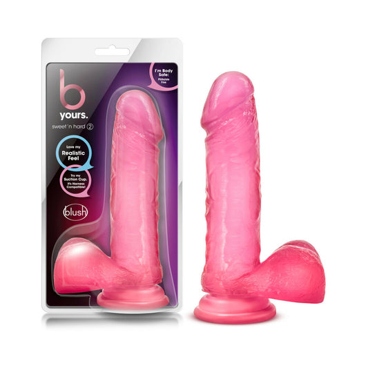 Blush B Yours Sweet n Hard 2 w/Suction Cup - Pink