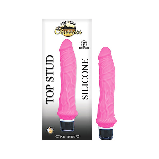 Timeless Classics Top Stud Silicone Vibrator Pink