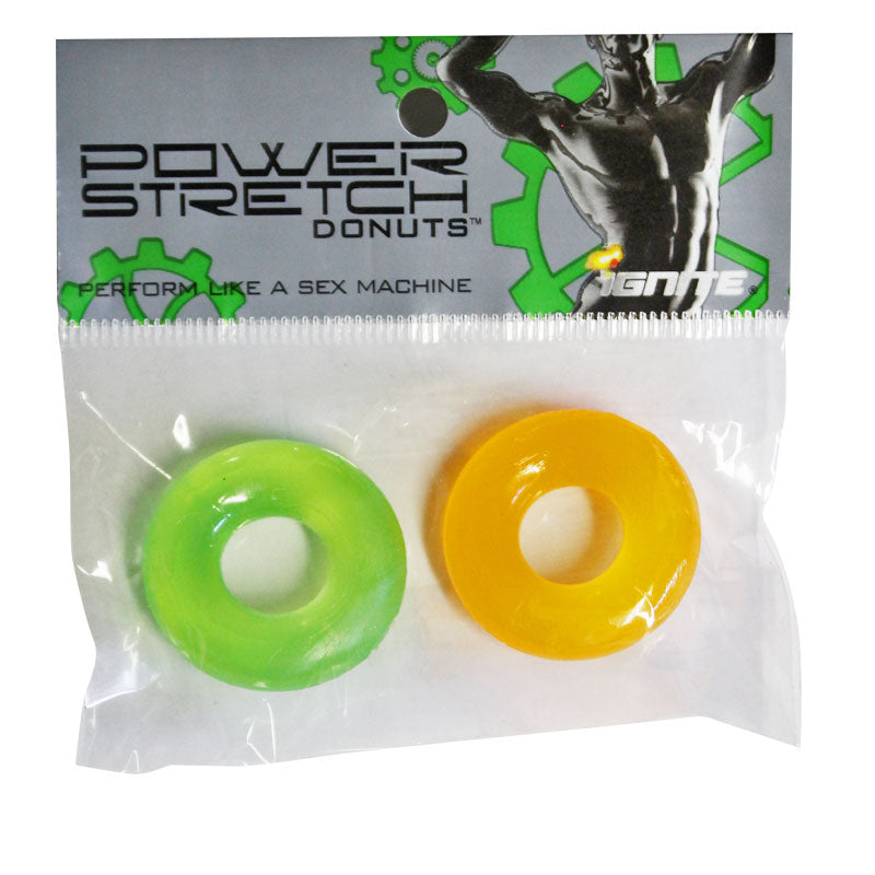 Power Stretch Donuts 2 Pack Orange/Green Rings