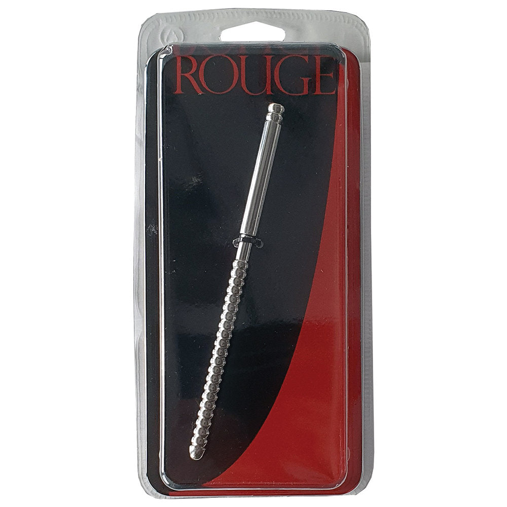Rouge Stainless Steel Ribbed Solid Urethral Probe 165 Cm Long
