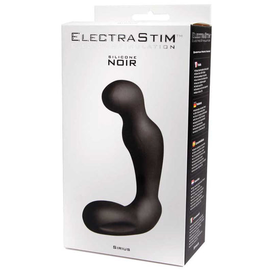 ElectraStim Accessory - Silicone Sirius Prostate Massager - Black