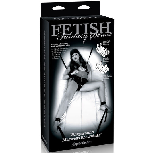 Fetish Fantasy Limited Edition Wraparound Mattress Restraints - Black