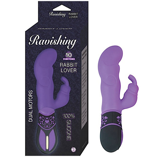 Ravishing Rabbit Lover Silicone 10 Function Waterproof-purple