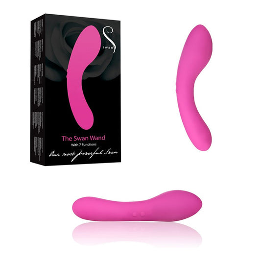 Swan Massage Wand Rechargeable 2 Motors 7 Functions