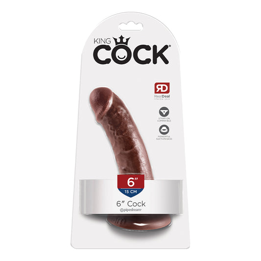 King Cock 6 Inches Brown	Dildo