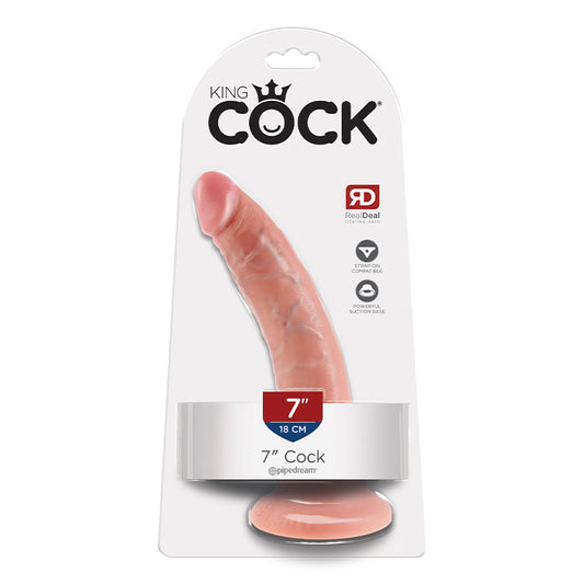 King Cock 7in Cock - Beige