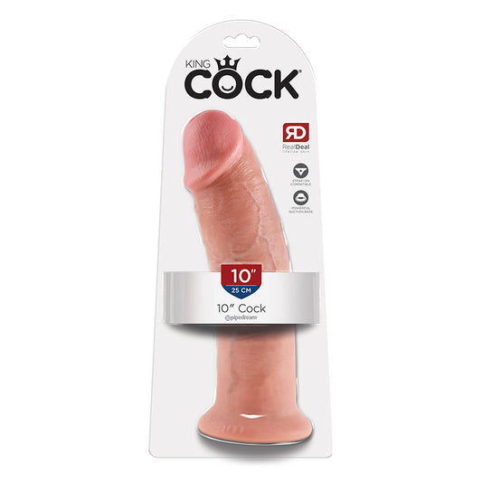 King Cock 10" Dildo - Beige