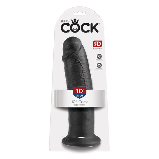 King Cock 10" Dildo - Black