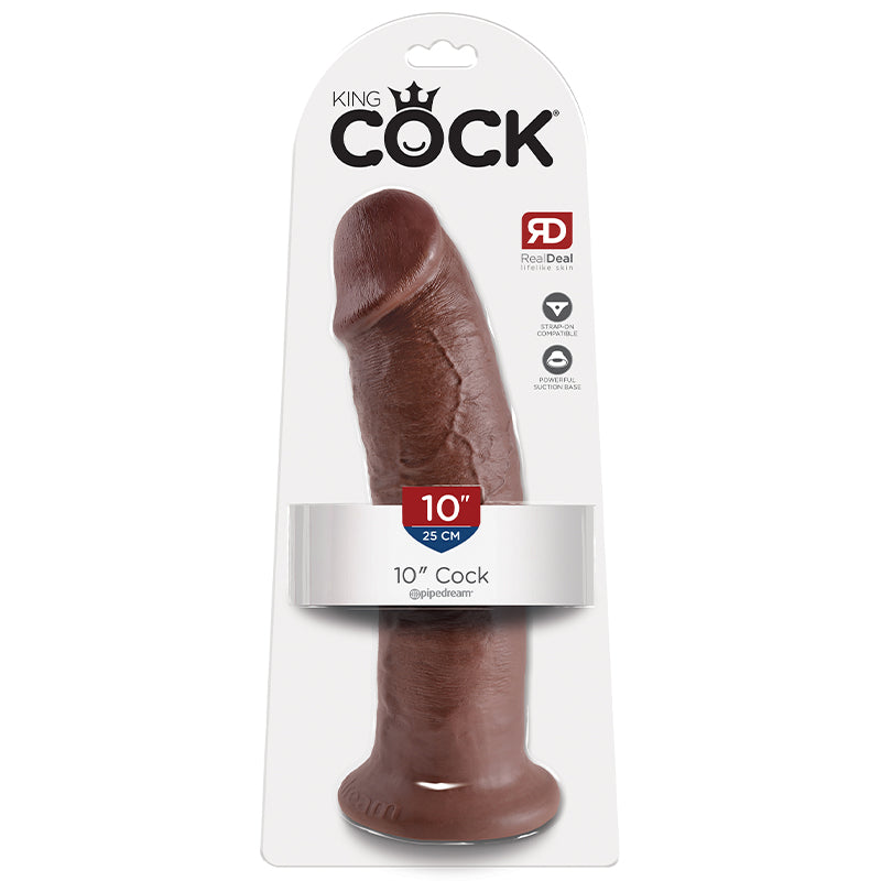 King Cock 10 Dildo Brown