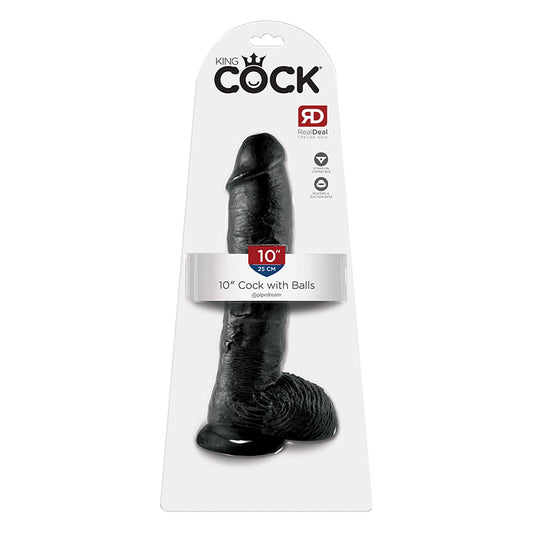 King Cock 10" Cock - Black
