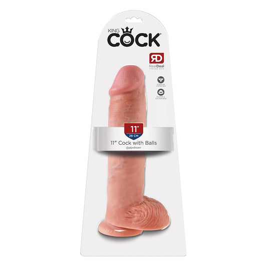 King Cock 11" Cock - Beige