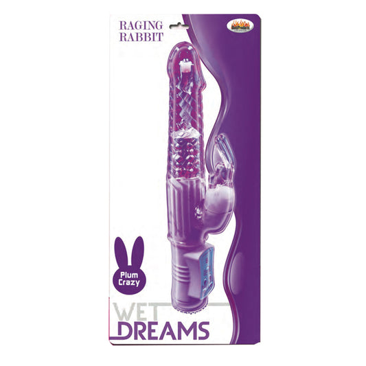 Wet Dreams Raging Rabbit Purple Vibrator