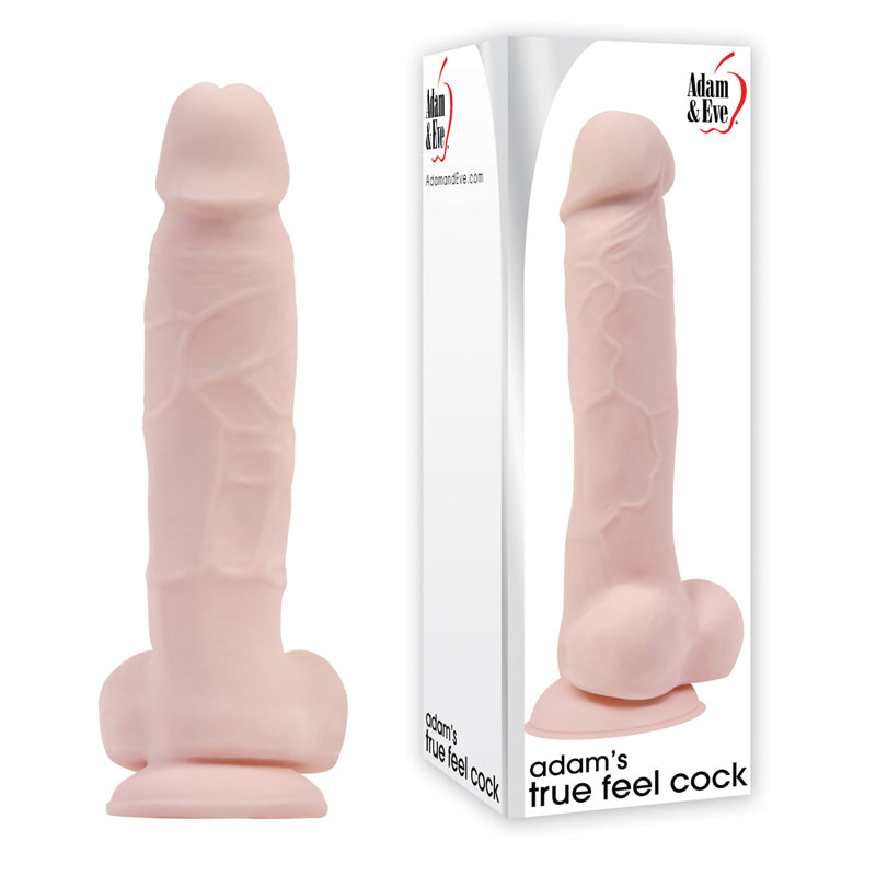 Adam S True Feel Cock Suction Cup Beige Dildo