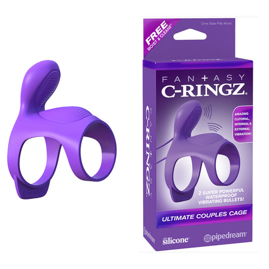 Fantasy C Ringz Ultimate Couples Cage - Purple