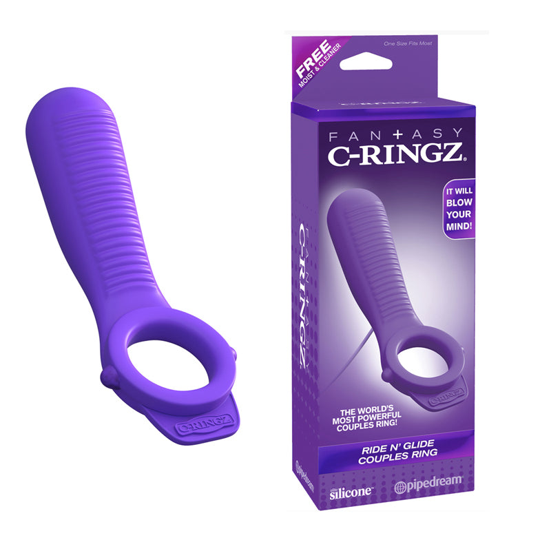 Fantasy C-Ringz Ride N' Glide Couples Ring - Purple