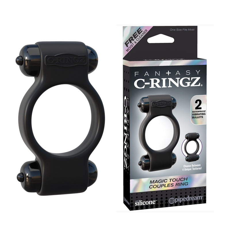 Fantasy C-Ringz Magic Touch Couples Ring - Black
