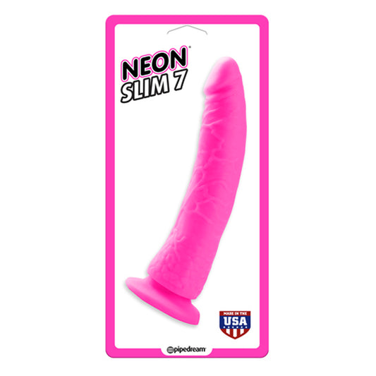 Neon Slim 7 Pink Realistic Dildo