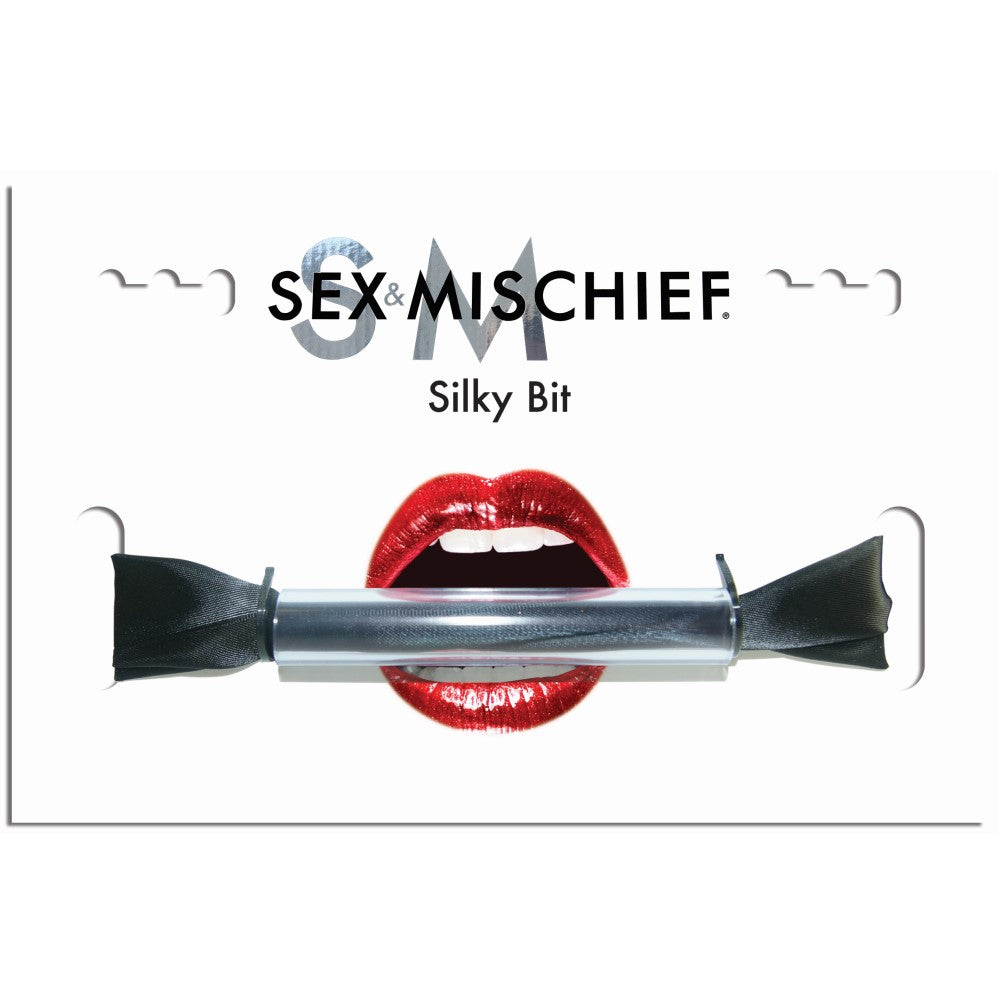 Sex & Mischief Silky Bit Gag Black